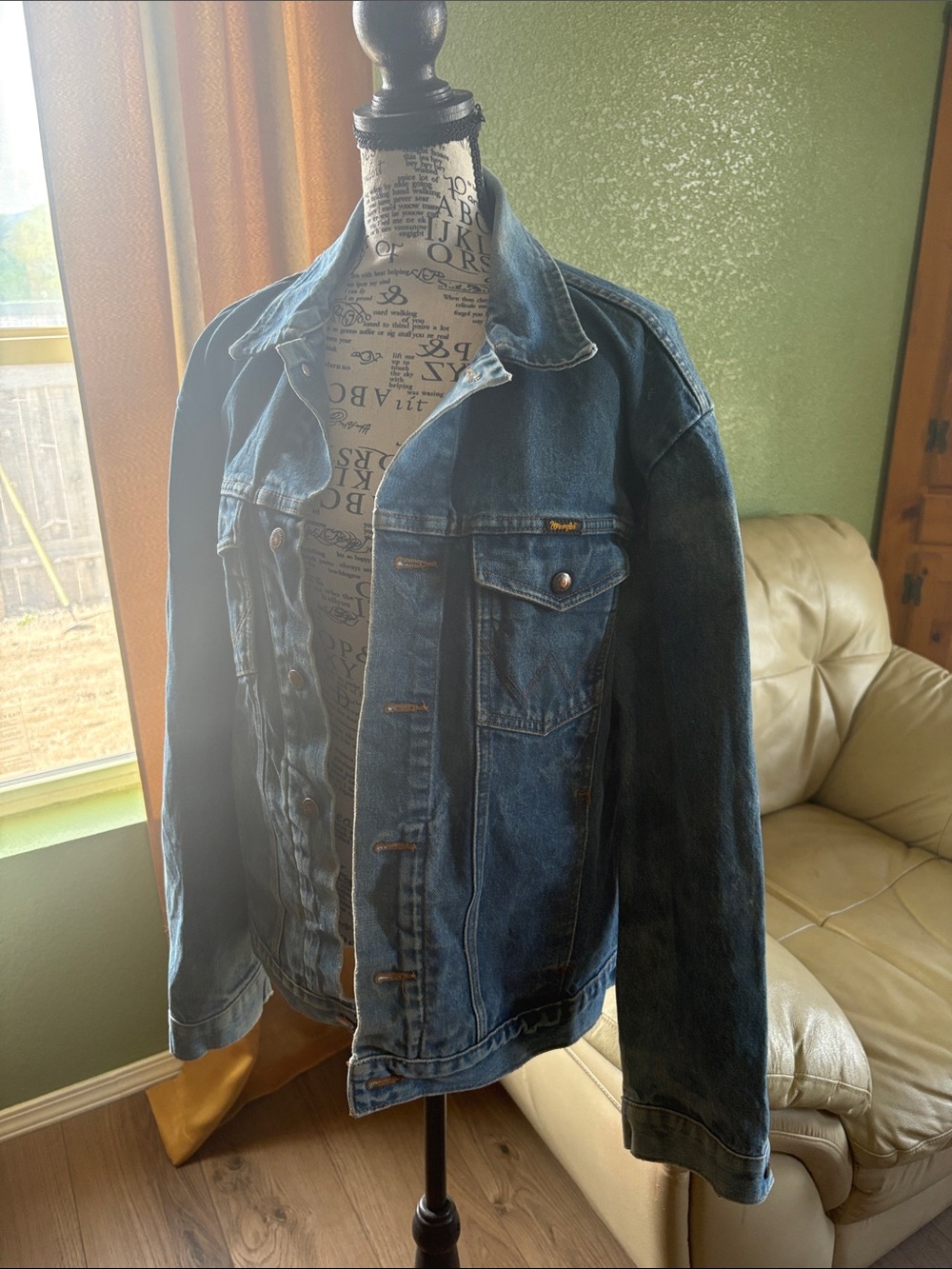 Wrangler Blue Denim Shirt Jacket